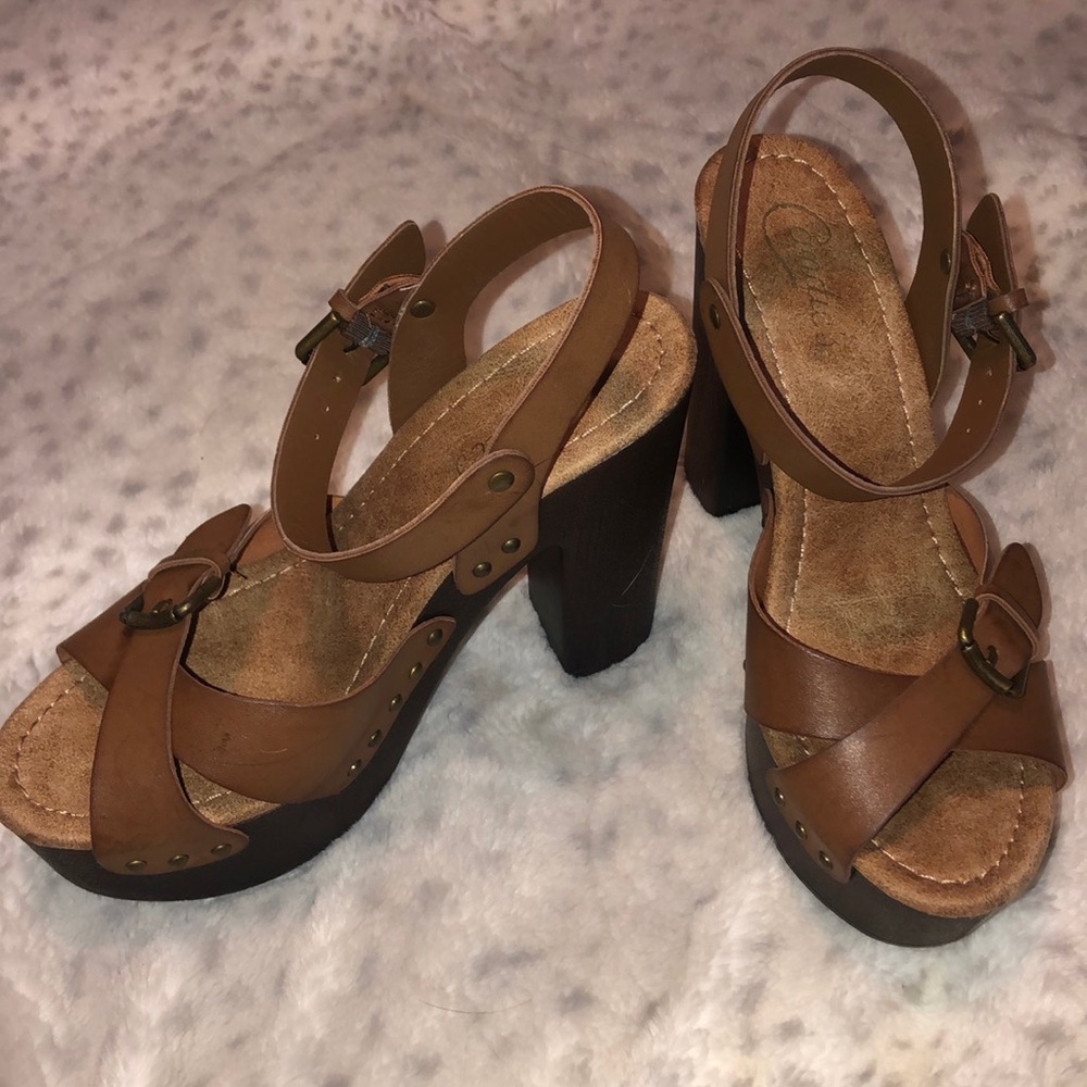 Brown heels